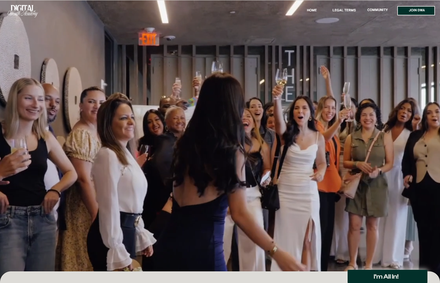 Digital Wealth Academy scam review 2026 — official DWA sales page by Rachell Jova showing the program pricing and features